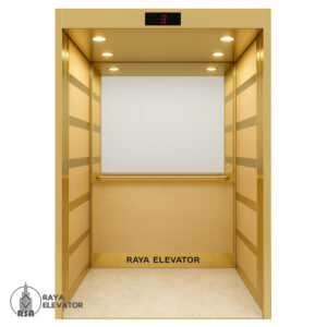 کابین آسانسور ام دی اف استیل کد 3785 AFRA گلد