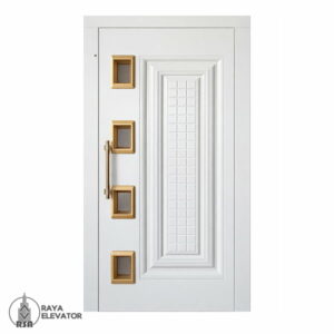 درب آسانسور لولایی کد6060 سفید