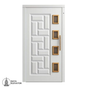 درب لولایی آسانسور کد 6065 طرح لوکا سفید