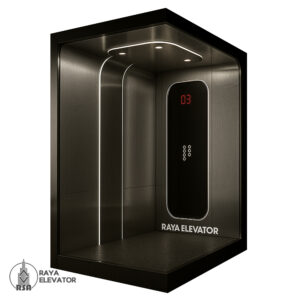 کابین آسانسور استیل کد3850 طرح ویرا پلاس