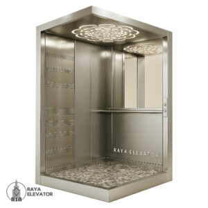 قیمت کابین آسانسور استیل کد3858 طرح آراد نقره ای