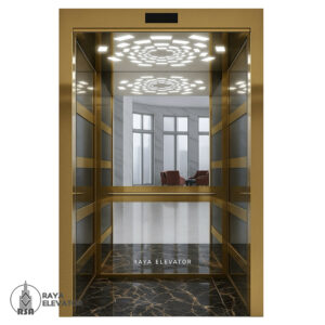 کابین آسانسور استیل کد3860 طرح آکو