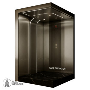 کابین آسانسور استیل کد3849 طرح ویرا