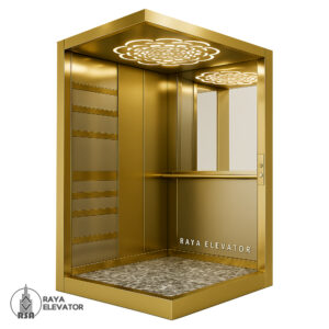 کابین آسانسور استیل کد3858 طرح آراد