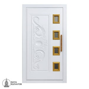 درب آسانسور لولایی کد 6067 طرح لوتوس