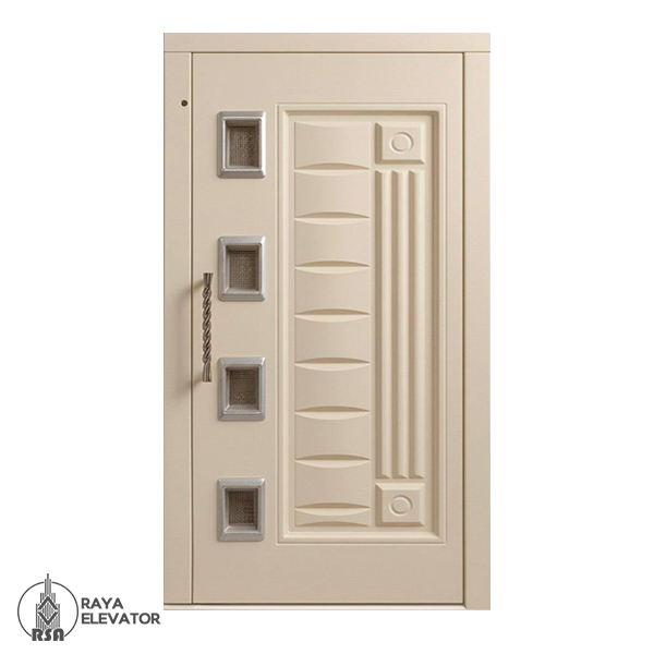 درب آسانسور لولایی کد 6073 کرمی