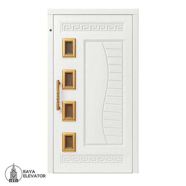 درب آسانسور لولایی کد 6076 سفید