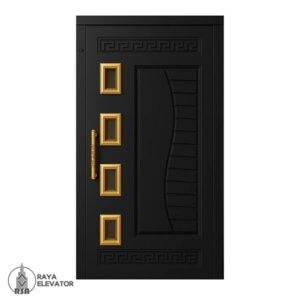 قیمت درب آسانسور لولایی کد 6076 مشکی
