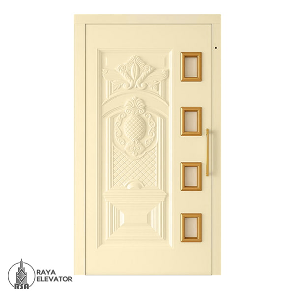 درب آسانسور لولایی کد 6077 کرم