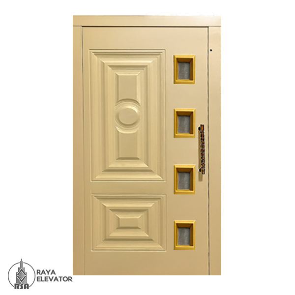قیمت درب لولایی آسانسور کد 6072 طرح فردیس کرمی