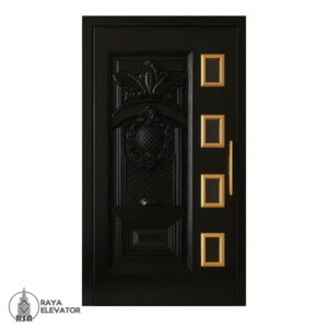 درب آسانسور لولایی کد 6077 مشکی