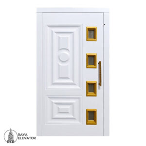 درب لولایی آسانسور کد 6072 طرح فردیس سفید