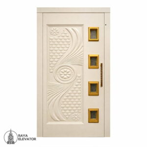 درب لولایی آسانسور کد6070 طرح اورانوس کرمی