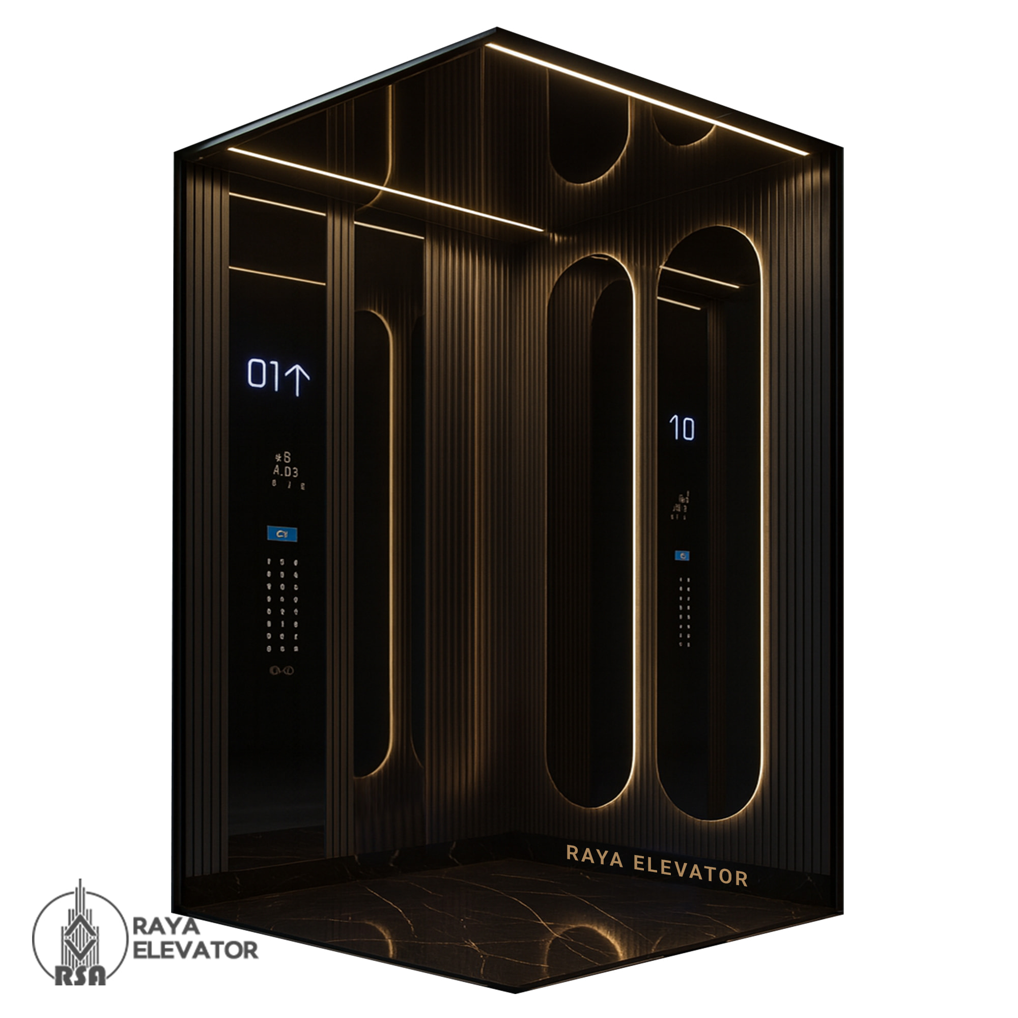 کابین آسانسور موناکو کد ۳۲۱۴