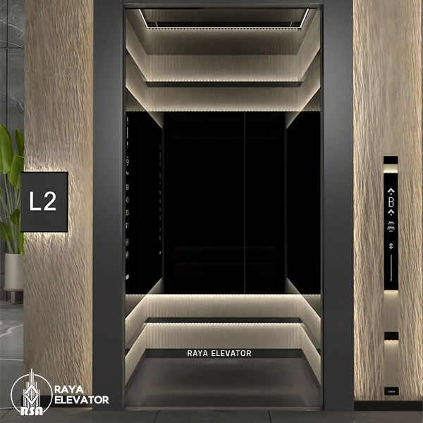 کابین آسانسور مدل کارلو خاکی