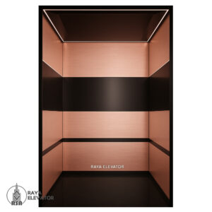 قیمت کابین آسانسور کد ۳۲۲۵ مدل راک رزگلد