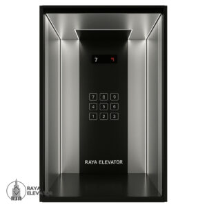 کابین آسانسور کد ۳۲۲۷ مدل الگانس نقره ای