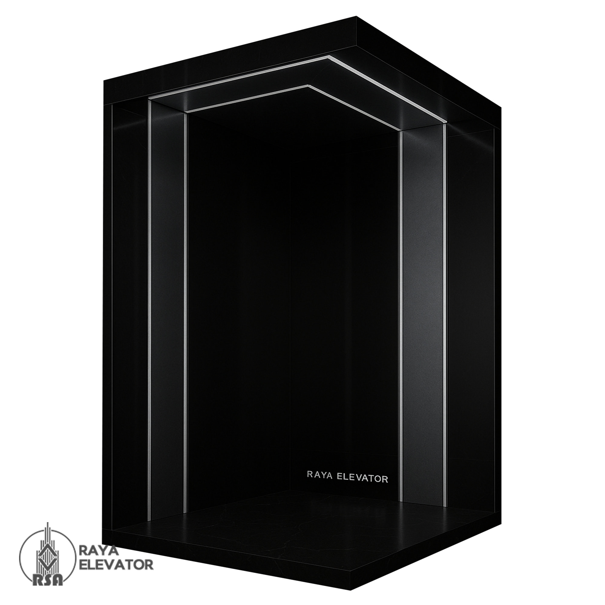 قیمت کابین آسانسور کد ۳۲۲۸ مدل هاکان نقره ای