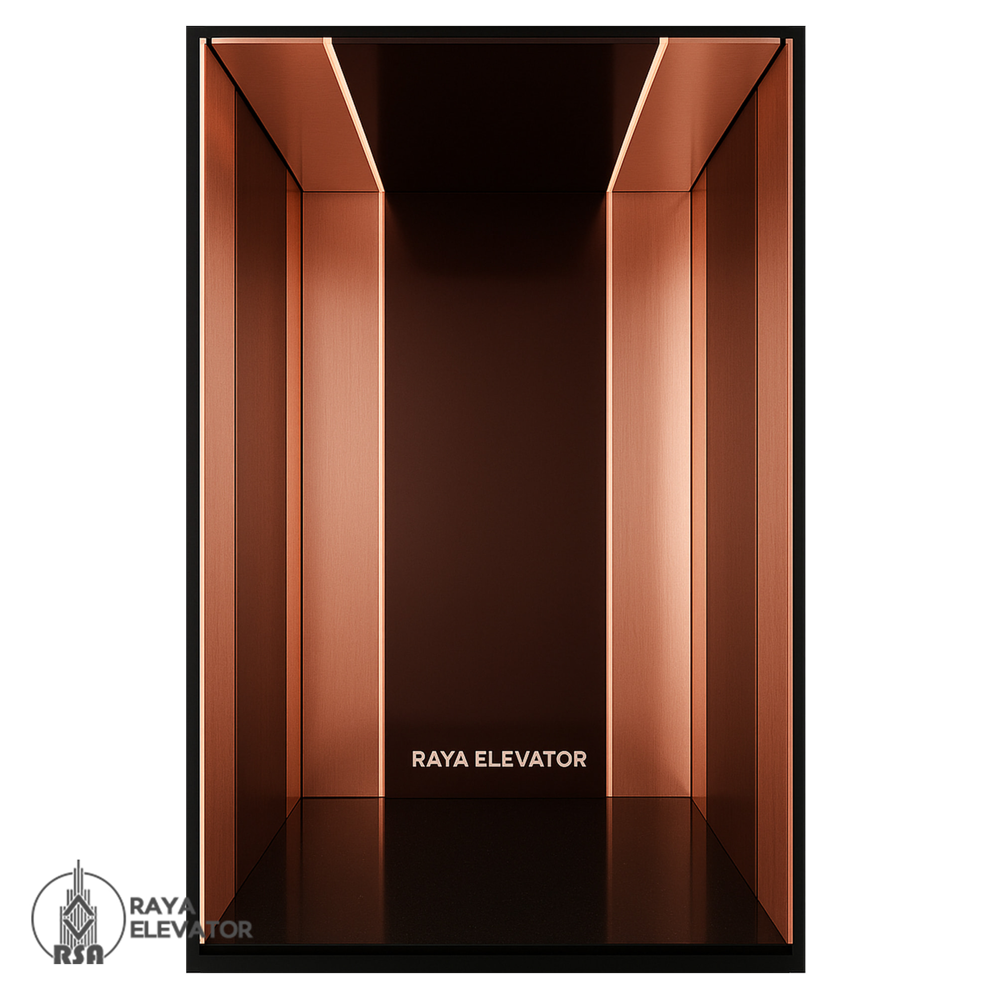 کابین آسانسور کد ۳۲۲۴ مدل جنرال رزگلد