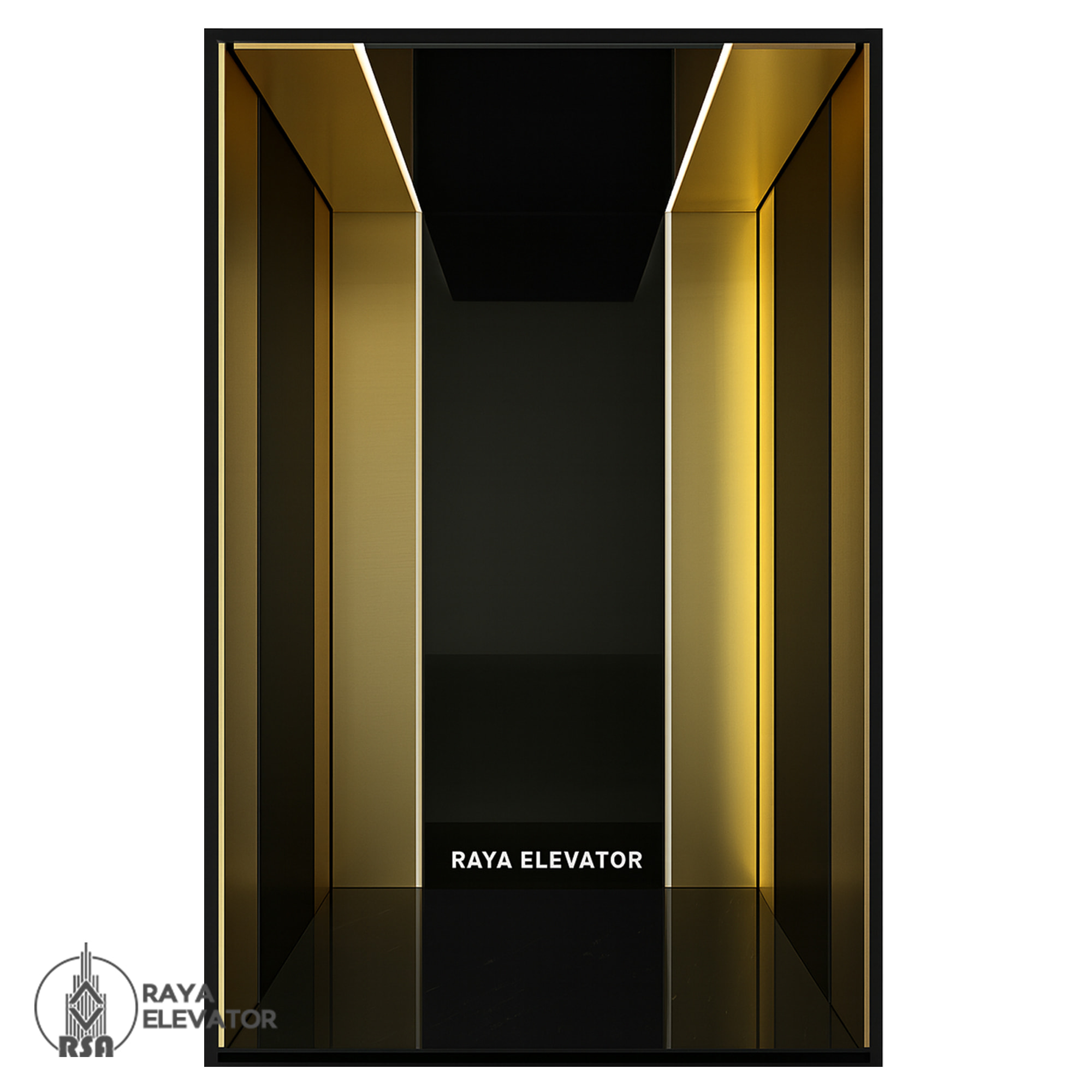 قیمت کابین آسانسور کد ۳۲۲۴ مدل جنرال طلایی