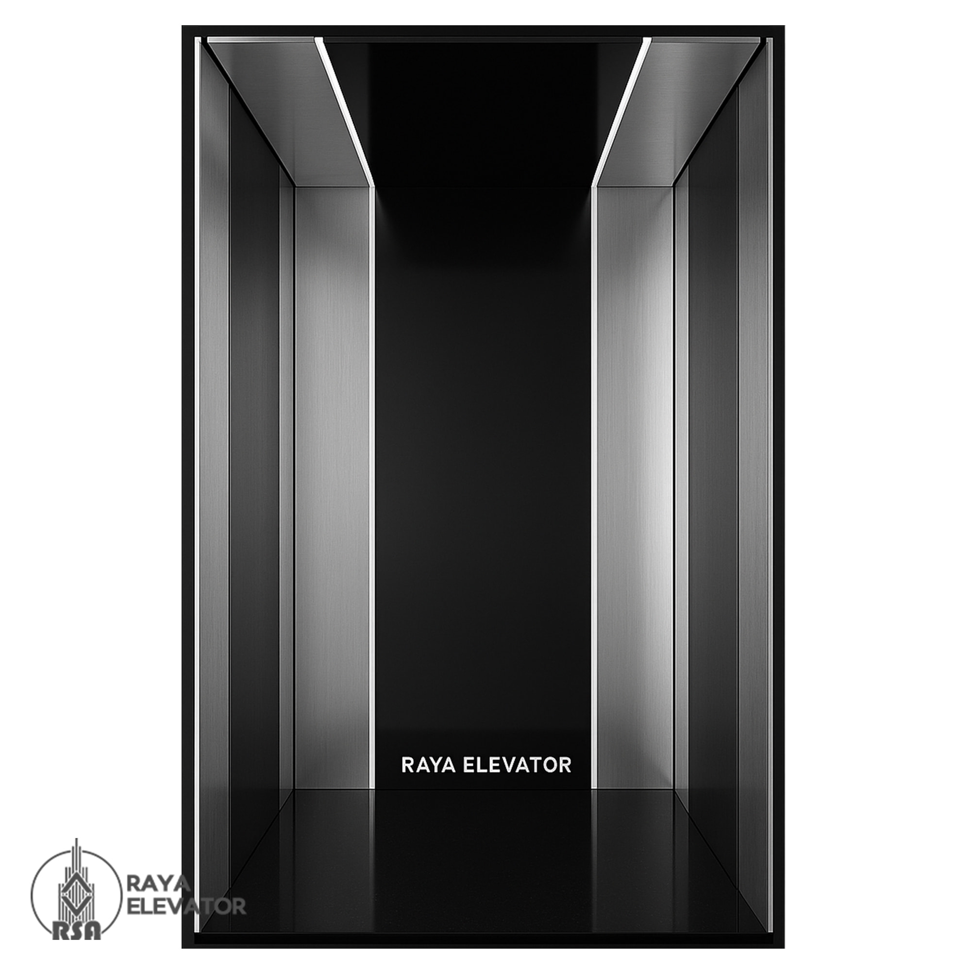 کابین آسانسور کد ۳۲۲۴ مدل جنرال نقره ای