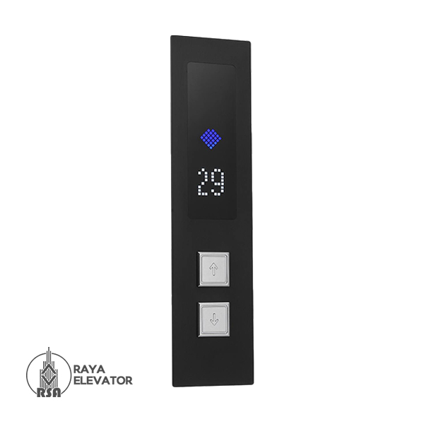 قیمت شستی طبقه آسانسور مدل ایریس استیل بلک