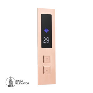 قیمت شستی طبقه آسانسور مدل ایریس استیل رزگلد