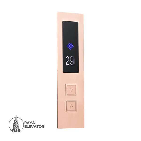 قیمت شستی طبقه آسانسور مدل ایریس استیل رزگلد