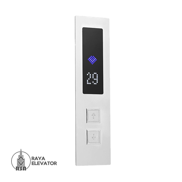 شستی طبقه آسانسور مدل ایریس استیل سیلور