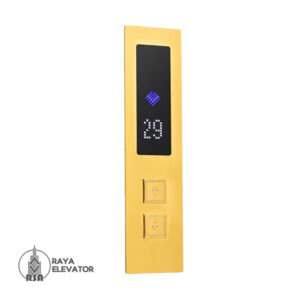 خرید شستی طبقه آسانسور مدل ایریس استیل طلایی