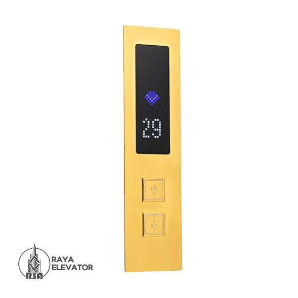 خرید شستی طبقه آسانسور مدل ایریس استیل طلایی