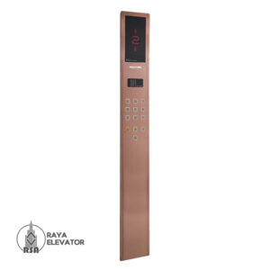 خرید شستی کابین آسانسور مدل آتور استیل رزگلد