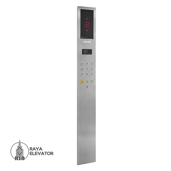 شستی کابین آسانسور مدل آتور استیل سیلور
