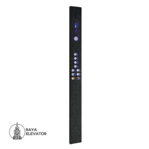 شستی کابین آسانسور مدل سدنا استیل بلک