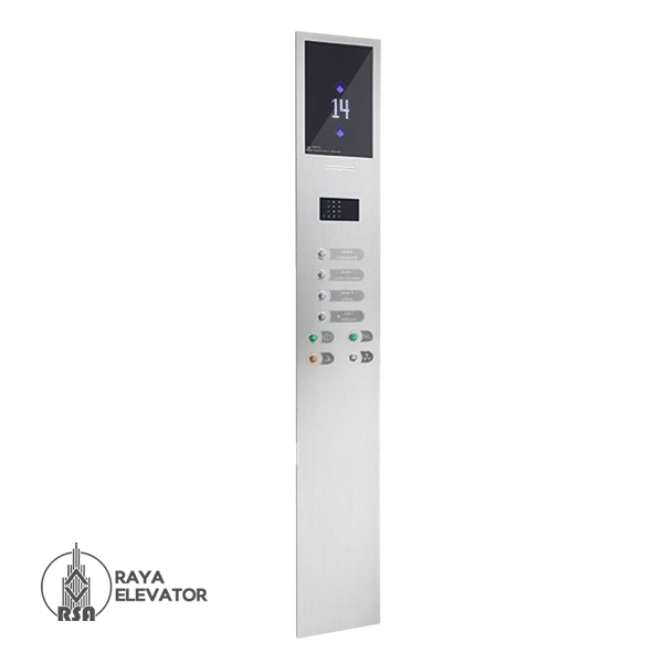 شستی کابین آسانسور مدل ونوس استیل سیلور