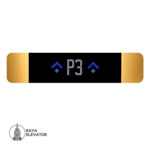 نمایشگر سر درب آسانسور مدل فریا استیل طلایی