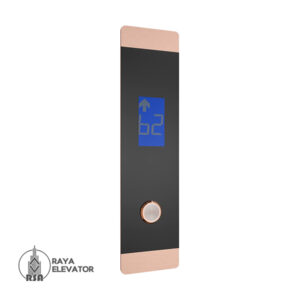 قیمت شستی طبقه آسانسور مدل آرس استیل رزگلد