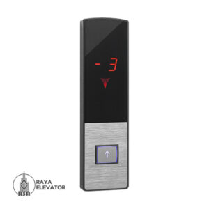 شستی طبقه آسانسور مدل سیگما استیل خشدار سیلور