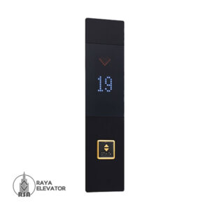 شستی طبقه آسانسور مدل شید استیل بلک