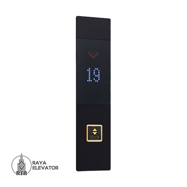 شستی طبقه آسانسور مدل شید استیل بلک