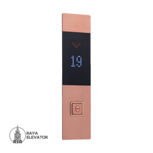 قیمت شستی طبقه آسانسور مدل شید استیل رزگلد