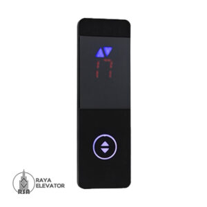 شستی طبقه آسانسور مدل لورون استیل بلک