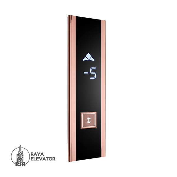 قیمت شستی طبقه آسانسور مدل مارس استیل رزگلد