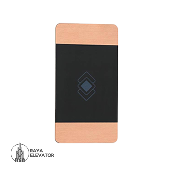 قیمت شستی طبقه آسانسور مدل هلیو استیل رزگلد