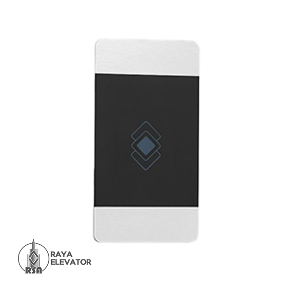 شستی طبقه آسانسور مدل هلیو استیل سیلور