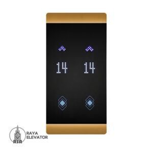 قیمت شستی طبقه آسانسور مدل هور استیل گلد