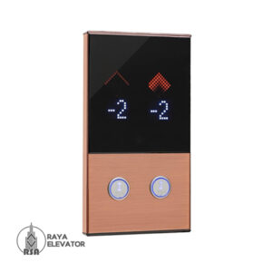 قیمت شستی طبقه آسانسور مدل هکا استیل رزگلد