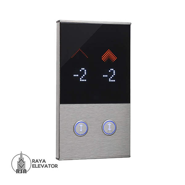 قیمت شستی طبقه آسانسور مدل هکا استیل سیلور