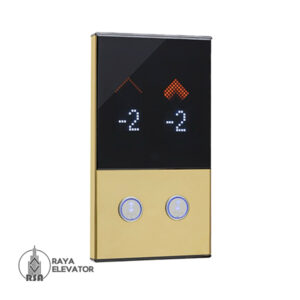 شستی طبقه آسانسور مدل هکا استیل طلایی