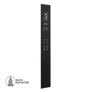 شستی کابین آسانسور مدل الیت استیل بلک